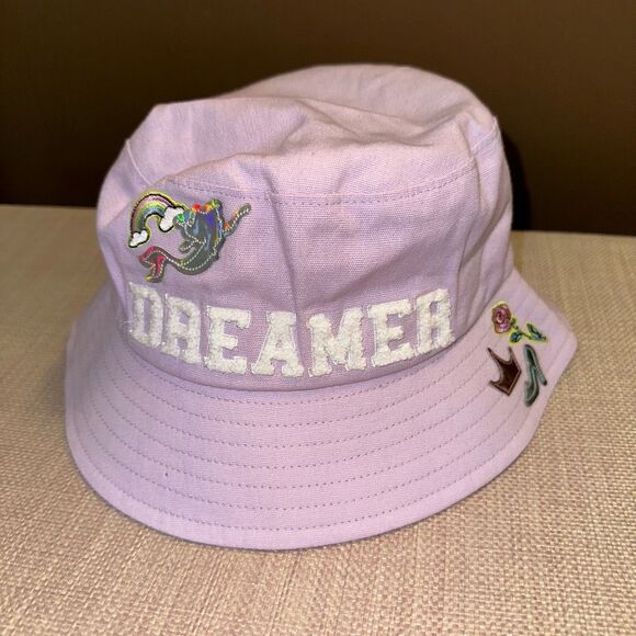 Disney Accessories - Disney Parks Pastel Trendy Lilac Embroidered Princess Dreamer Bucket Hat NWT